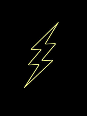 Light Green Neon Lightning Icon Wallpaper