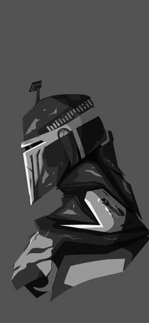 Light Grey Boba Fett The Mandalorian Iphone Wallpaper