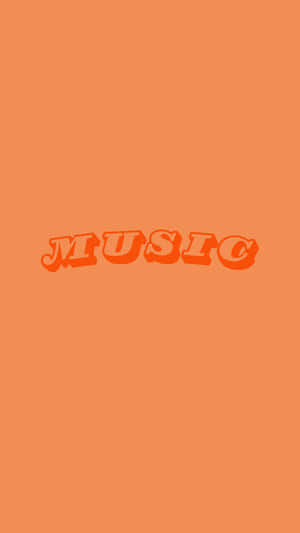 Light Orange Music Aesthetic Wallpaper