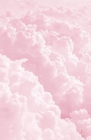 Light Pink Cute Clouds Wallpaper