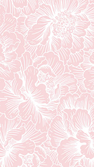 Light Pink Floral Iphone Wallpaper