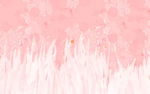 Light Pink Grass Wallpaper