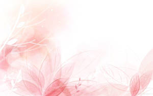 Light Pink Leaves Wallpaper