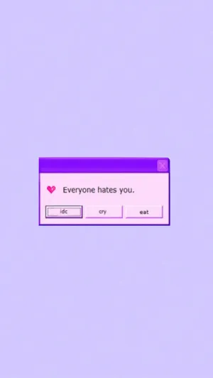 Light Purple Aesthetic Computer Notification Wallpaper