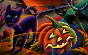 Light Up Your Halloween With Neon! Wallpaper