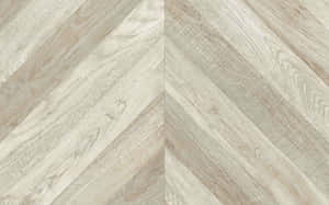 Light Wood Herringbone Floor Pattern Wallpaper