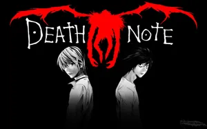 Light Yagami And Ryuk Of Death Note Fame Show Off Their Wits Wallpaper