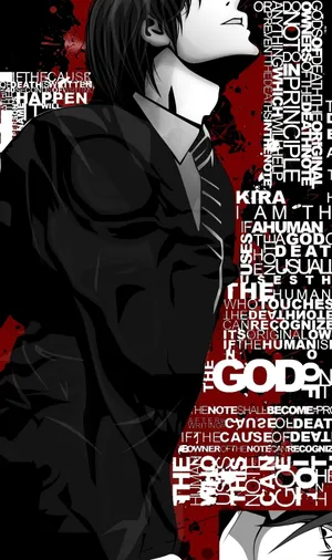 Light Yagami Death Note Phone Background Wallpaper