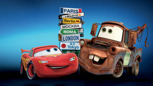 Lightning Mcqueen Tow Mater Signs Wallpaper