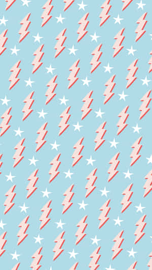 Lightning Stars Pattern Background Wallpaper