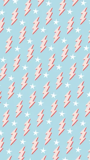 Lightning Stars Pattern Background Wallpaper
