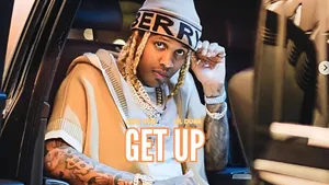 Lil Durk King Von Get Up Promotional Image Wallpaper