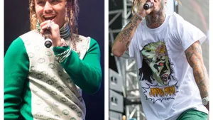 Lil Pump Busting Out Some Moves Wallpaper