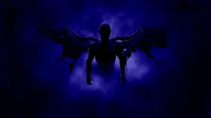Lil Travieso Dark Winged Silhouette Wallpaper