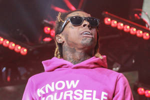 Lil Wayne Pink Hoodie Wallpaper