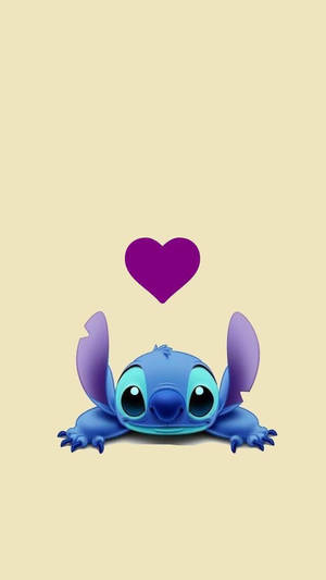 Lilo And Stitch Purple Heart Wallpaper