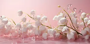 Lilyofthe Valley Delicate Droplets Wallpaper