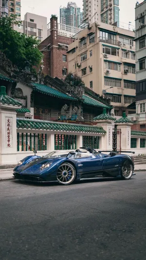 Limited Edition Pagani Zonda Hp Barchetta Parked On The Track Wallpaper