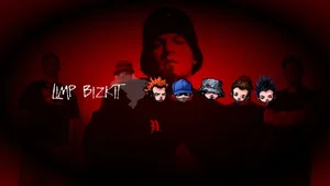 Limp Bizkit Band Red Backdrop Wallpaper