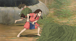 Lin And Chihiro Spirited Away Desktop Wallpaper