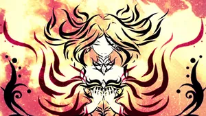 Lina, The Fiery Soul, Unleashing Her Fiery Powers In Dota 2 Wallpaper