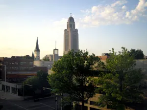 Lincoln Nebraska Skyline Dawn Wallpaper