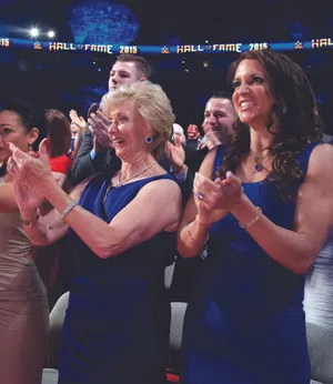 Linda Mc Mahon W W E Hallof Fame2015 Wallpaper