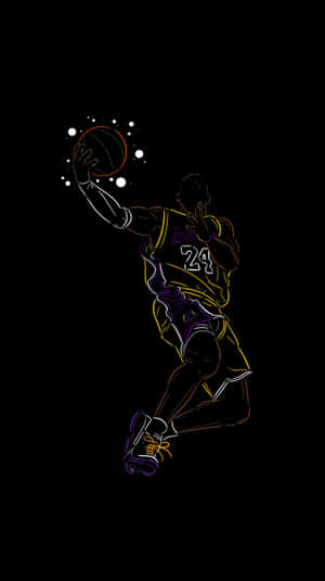 Line Art Dedicated To Kobe Bryant Wallpaper