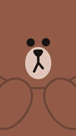 Line Friends Brown Korean Bear Wallpaper