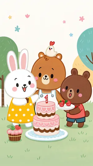 Line Friends Wallpaper Wallpaper