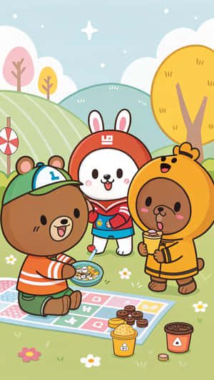 Line Friends Wallpaper Wallpaper