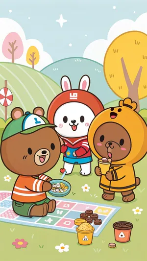 Line Friends Wallpaper Wallpaper