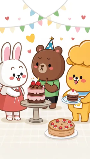 Line Friends Wallpaper Wallpaper