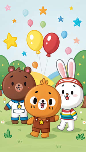 Line Friends Wallpaper Wallpaper