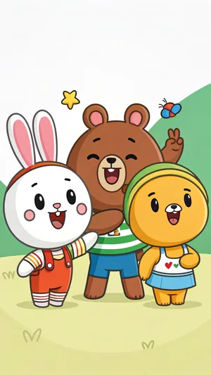 Line Friends Wallpaper Wallpaper