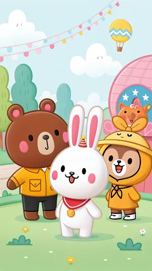 Line Friends Wallpaper Wallpaper