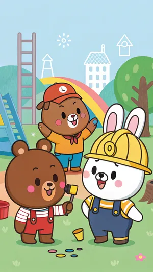 Line Friends Wallpaper Wallpaper