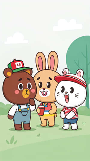 Line Friends Wallpaper Wallpaper