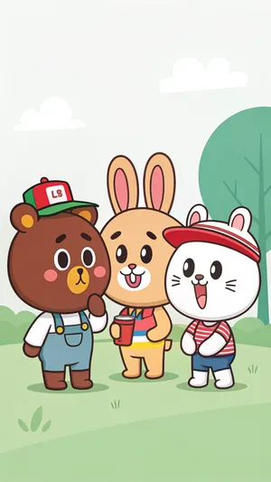 Line Friends Wallpaper Wallpaper
