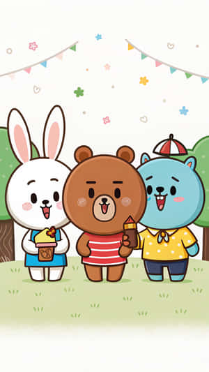 Line Friends Wallpaper Wallpaper