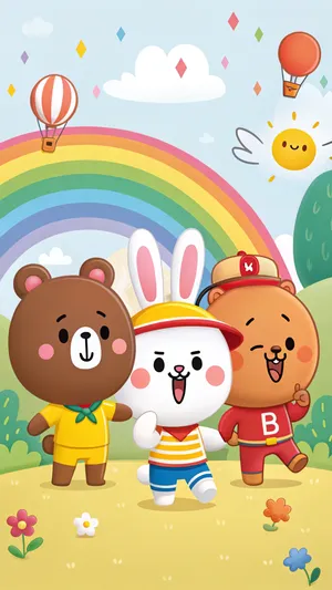 Line Friends Wallpaper Wallpaper