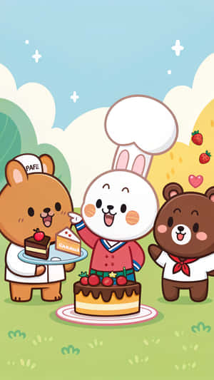 Line Friends Wallpaper Wallpaper