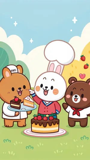 Line Friends Wallpaper Wallpaper