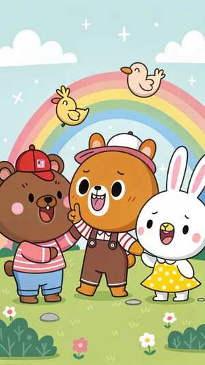 Line Friends Wallpaper Wallpaper