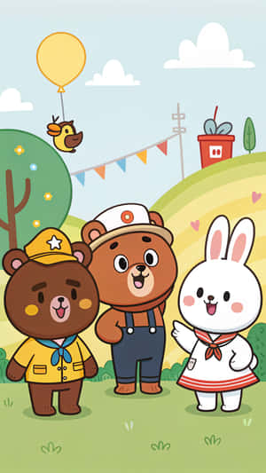 Line Friends Wallpaper Wallpaper