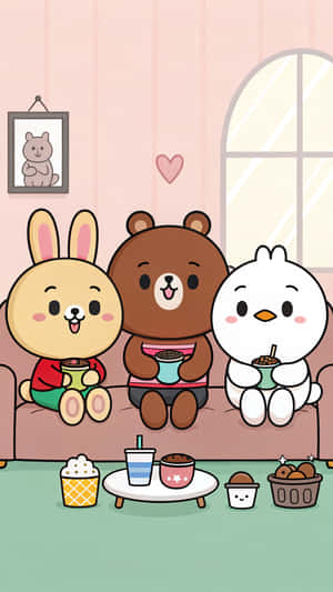 Line Friends Wallpaper Wallpaper