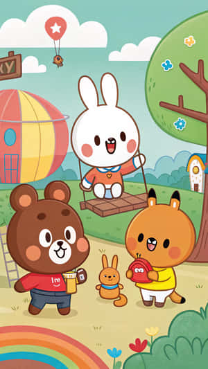 Line Friends Wallpaper Wallpaper