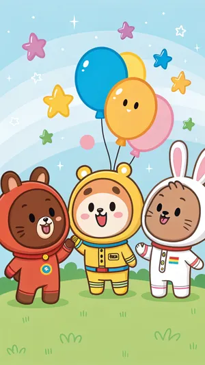 Line Friends Wallpaper Wallpaper