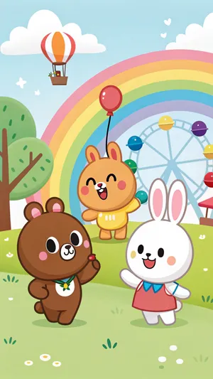 Line Friends Wallpaper Wallpaper
