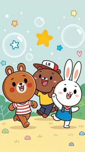 Line Friends Wallpaper Wallpaper